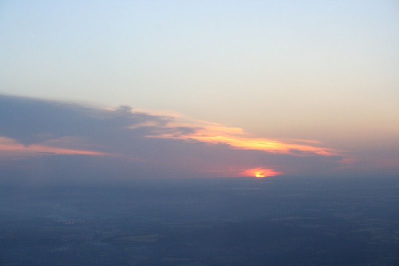 Airborne sunrise