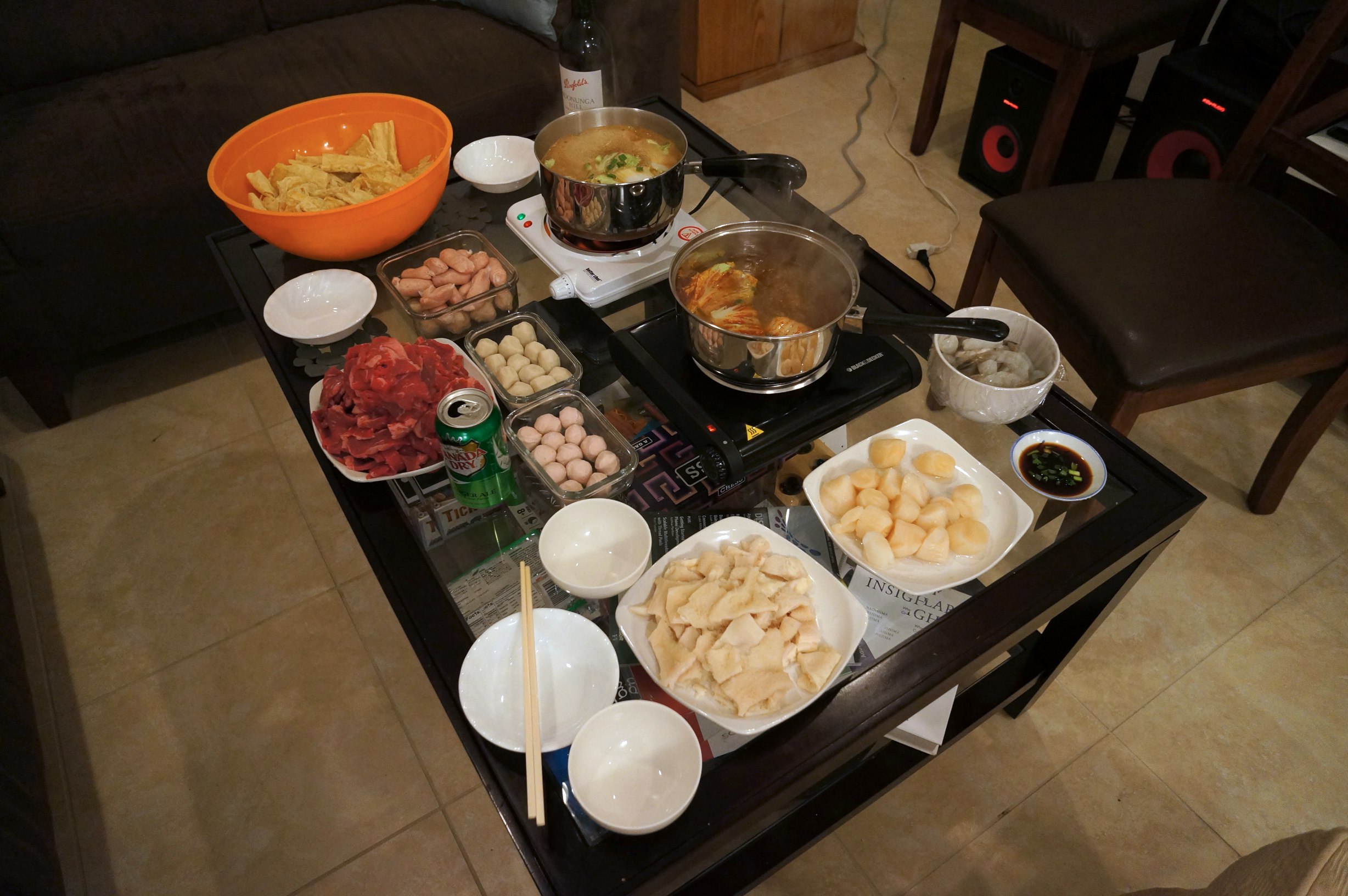 Hot pot setup