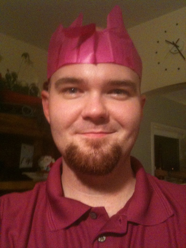 I'm wearing my Christmas crown. :)