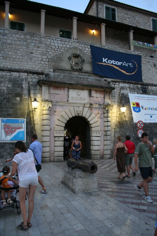Kotor old city entrance