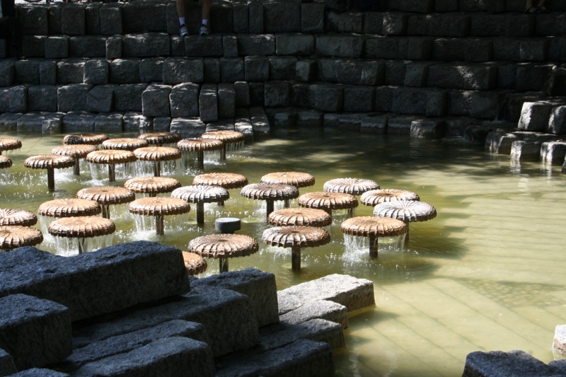 Mushroom fountain