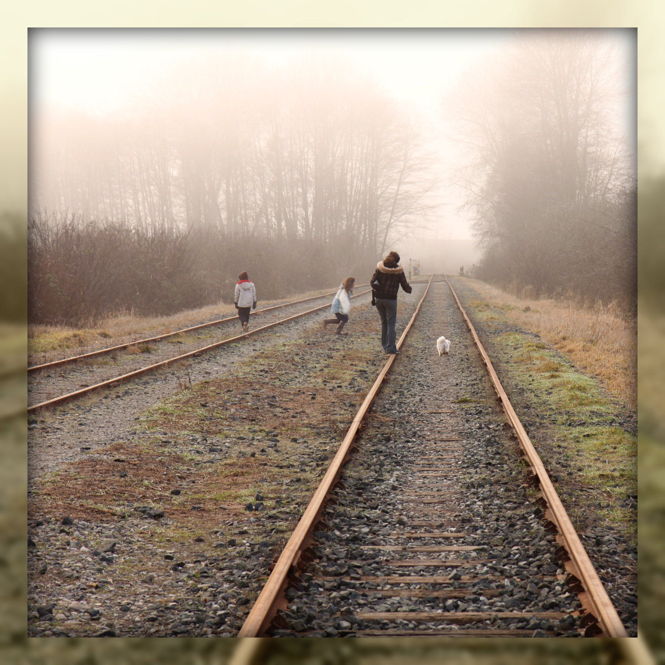 Playing on the tracks