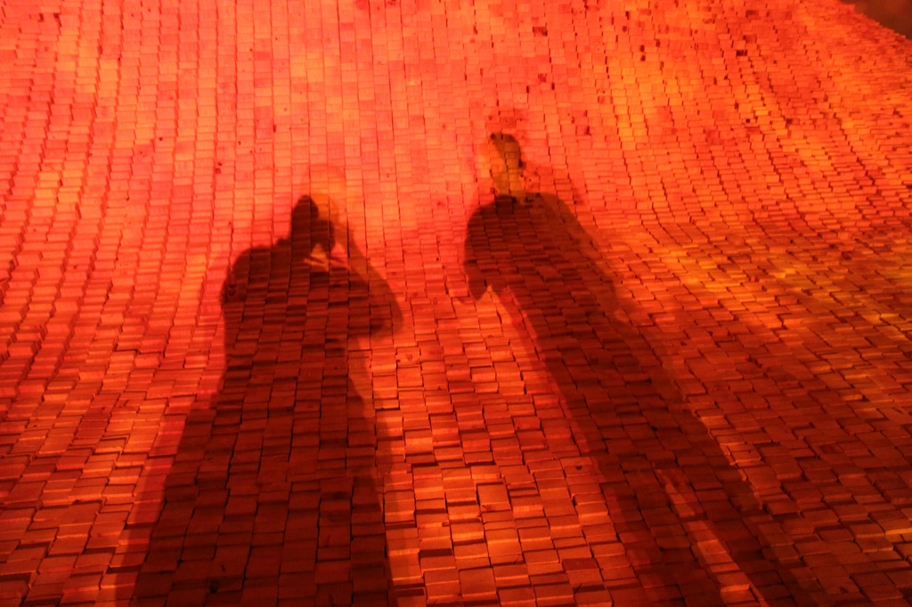 Shadow on wood